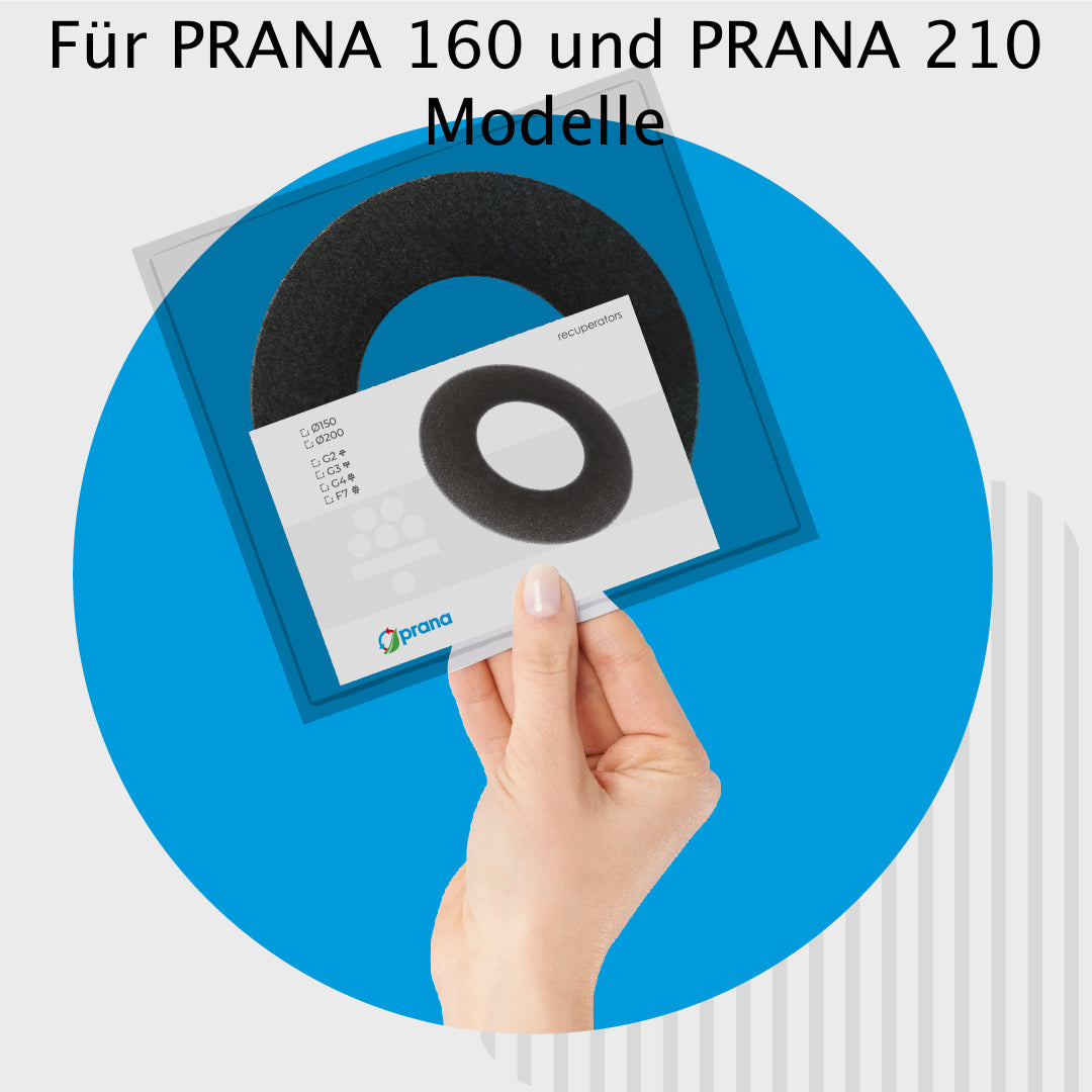 Rekuperator Filter für 160 Modelle